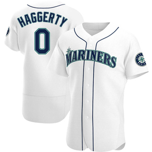 Men's Sam Haggerty Seattle Mariners Authentic White Home Jersey