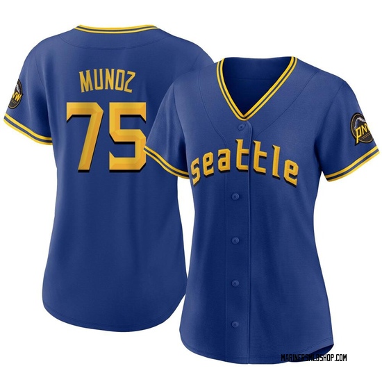 Women's Andres Munoz Seattle Mariners Authentic Royal 2023