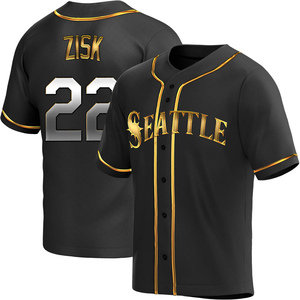 Youth Richie Zisk Seattle Mariners Replica Black Golden Alternate Jersey